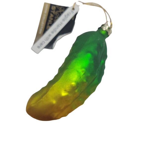Robert Stanley Glass Pickle Ornament Christmas Tree Decoration Holiday - Picture 3 of 7